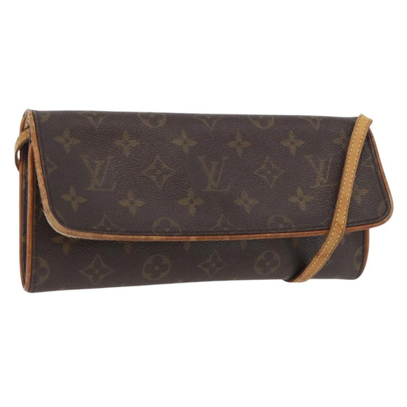 LOUIS VUITTON Monogram Pochette Twin GM Shoulder Bag M51852 LV Auth ka3602