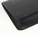 LOUIS VUITTON Epi Serie Dragonne Clutch Bag Black Noir M52612 LV Auth ka3605-16
