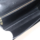 LOUIS VUITTON Epi Serie Dragonne Clutch Bag Black Noir M52612 LV Auth ka3605-10