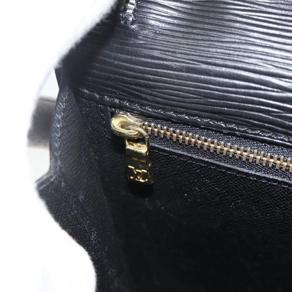 LOUIS VUITTON Epi Serie Dragonne Clutch Bag Black Noir M52612 LV Auth ka3605