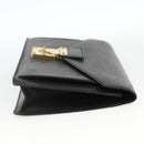 LOUIS VUITTON Epi Serie Dragonne Clutch Bag Black Noir M52612 LV Auth ka3605-4