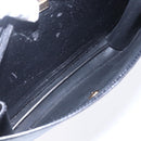 Christian Dior Honeycomb Canvas Shoulder Bag PVC Black Gold Auth ka361-12