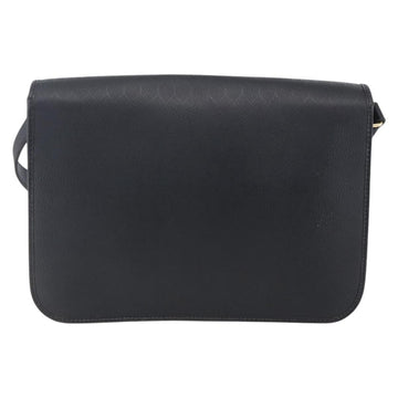 Christian Dior Honeycomb Canvas Shoulder Bag PVC Black Gold Auth ka361 - 0