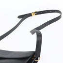 Christian Dior Honeycomb Canvas Shoulder Bag PVC Black Gold Auth ka361-8