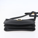 Christian Dior Honeycomb Canvas Shoulder Bag PVC Black Gold Auth ka361-5