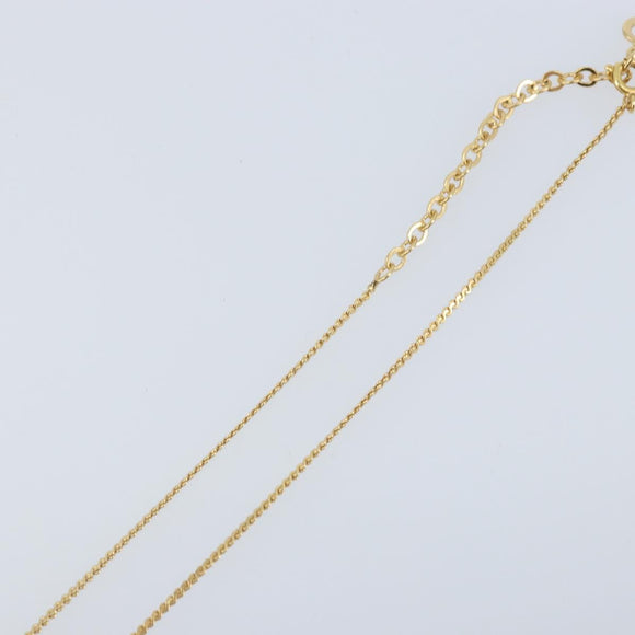 Christian Dior Necklace metal Gold Tone Auth ka3612A