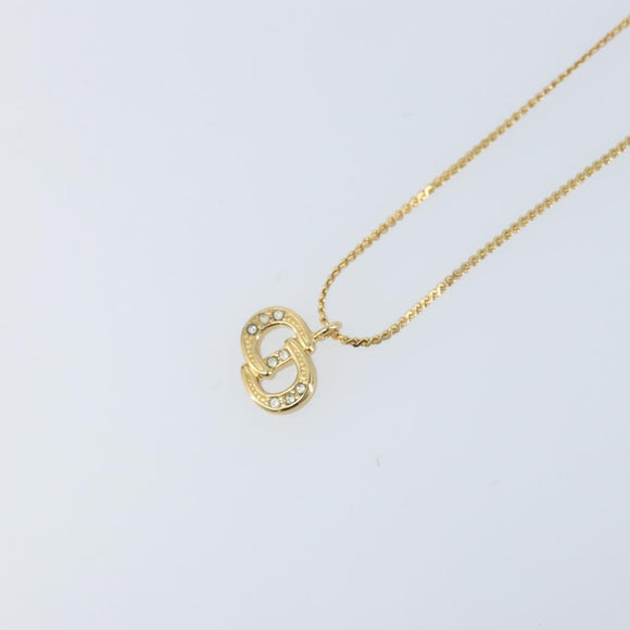 Christian Dior Necklace metal Gold Tone Auth ka3612A