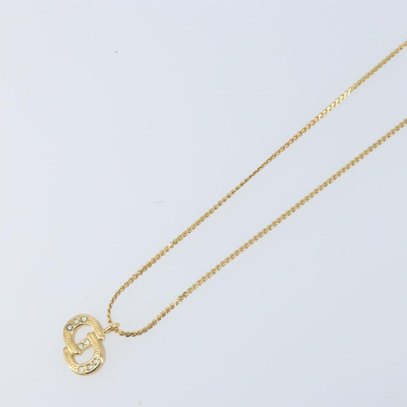 Christian Dior Necklace metal Gold Tone Auth ka3612A