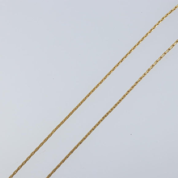 Christian Dior Necklace metal Gold Tone Auth ka3615A