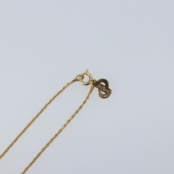 Christian Dior Necklace metal Gold Tone Auth ka3615A