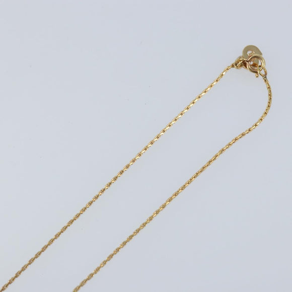Christian Dior Necklace metal Gold Tone Auth ka3615A