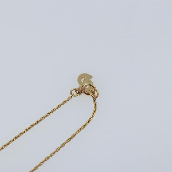 Christian Dior Necklace metal Gold Tone Auth ka3615A