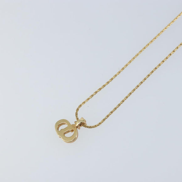 Christian Dior Necklace metal Gold Tone Auth ka3615A