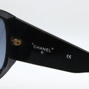 CHANEL Sunglasses plastic Black CC Auth ka3619-11