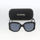 CHANEL Sunglasses plastic Black CC Auth ka3619-13