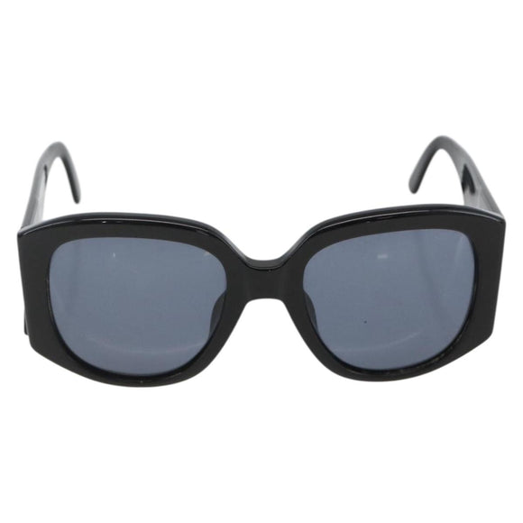CHANEL Sunglasses plastic Black CC Auth ka3619