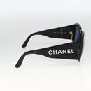CHANEL Sunglasses plastic Black CC Auth ka3619-4