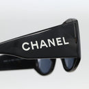 CHANEL Sunglasses plastic Black CC Auth ka3619-5