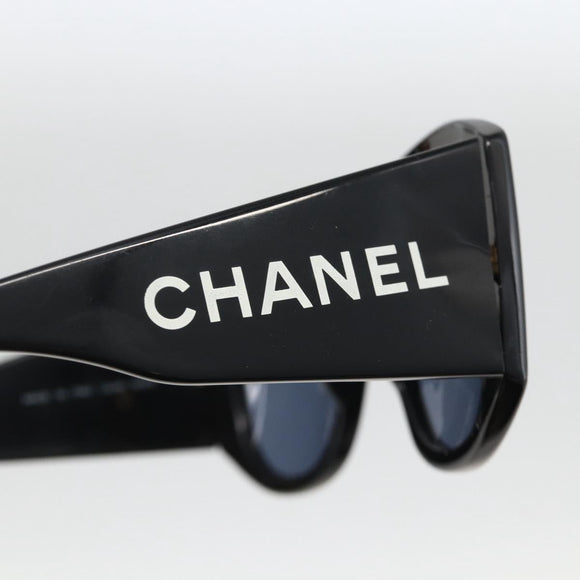 CHANEL Sunglasses plastic Black CC Auth ka3619