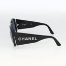 CHANEL Sunglasses plastic Black CC Auth ka3619-6