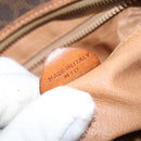 CELINE Macadam Canvas Shoulder Bag PVC Leather Brown Gold Auth ka3621-12