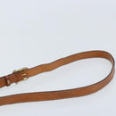 CELINE Macadam Canvas Shoulder Bag PVC Leather Brown Gold Auth ka3621-14