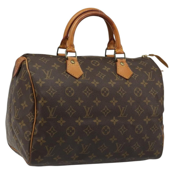 LOUIS VUITTON Monogram Speedy 30 Hand Bag M41526 LV Auth ka3623A