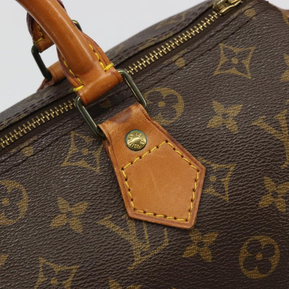 LOUIS VUITTON Monogram Speedy 30 Hand Bag M41526 LV Auth ka3623A