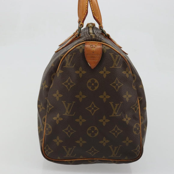 LOUIS VUITTON Monogram Speedy 30 Hand Bag M41526 LV Auth ka3623A