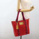 LOUIS VUITTON Antigua Cabas MM Tote Bag Red M40034 LV Auth ka3624-23