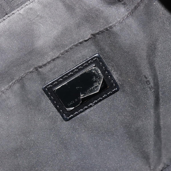 FENDI Zucchino Canvas Tote Bag Schwarz Auth ka3627