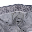 FENDI Zucchino Canvas Tote Bag Schwarz Auth ka3627-18