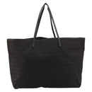 FENDI Zucchino Canvas Tote Bag Schwarz Auth ka3627-13