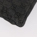 GUCCI GG Canvas Waist bag Black Silver 28556 Auth ka3628-12