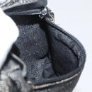 GUCCI GG Canvas Waist bag Black Silver 28556 Auth ka3628-20