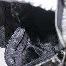 GUCCI GG Canvas Waist bag Black Silver 28556 Auth ka3628-21