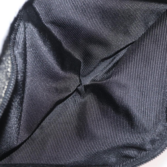 GUCCI GG Canvas Waist bag Black Silver 28556 Auth ka3628