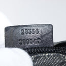 GUCCI GG Canvas Waist bag Black Silver 28556 Auth ka3628-24