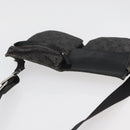 GUCCI GG Canvas Waist bag Black Silver 28556 Auth ka3628-6