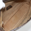 GUCCI GG Supreme Web Sherry Line Bag PVC Beige Gold 23 01 1791 Auth ka3630-10