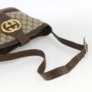 GUCCI GG Supreme Web Sherry Line Bag PVC Beige Gold 23 01 1791 Auth ka3630-7