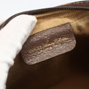GUCCI GG Supreme Web Sherry Line Shoulder Bag PVC Beige Gold Auth ka3631-17