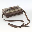 GUCCI GG Supreme Web Sherry Line Shoulder Bag PVC Beige Gold Auth ka3631-7