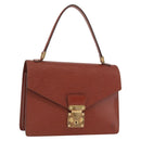 LOUIS VUITTON Epi Concorde Hand Bag Brown M52133 LV Auth ka3633-1