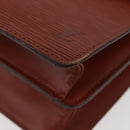 LOUIS VUITTON Epi Concorde Hand Bag Brown M52133 LV Auth ka3633-11