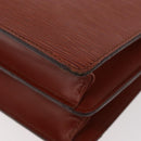 LOUIS VUITTON Epi Concorde Hand Bag Brown M52133 LV Auth ka3633-13