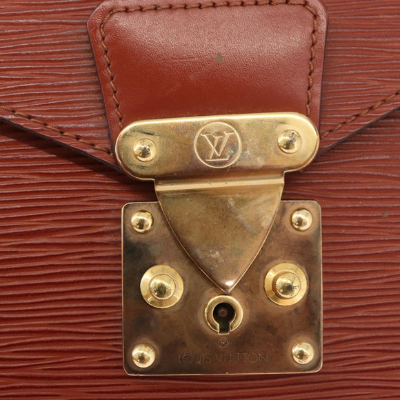 LOUIS VUITTON Epi Concorde Hand Bag Brown M52133 LV Auth ka3633
