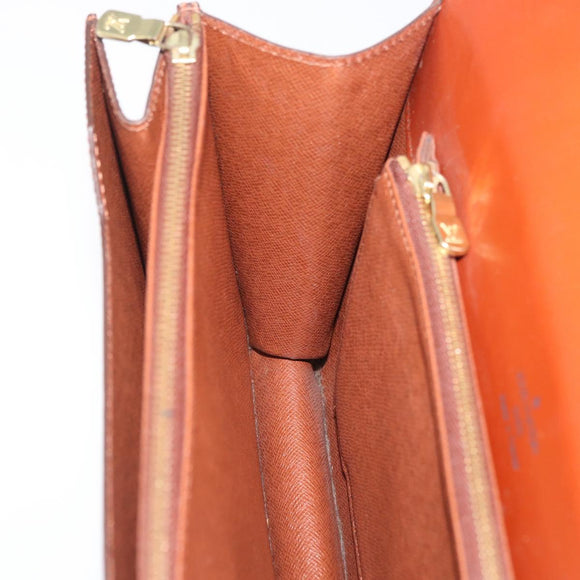 LOUIS VUITTON Epi Concorde Hand Bag Brown M52133 LV Auth ka3633