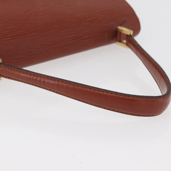 LOUIS VUITTON Epi Concorde Hand Bag Brown M52133 LV Auth ka3633