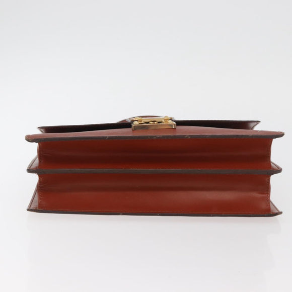 LOUIS VUITTON Epi Concorde Hand Bag Brown M52133 LV Auth ka3633